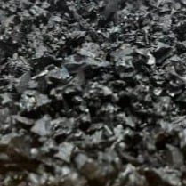 Black Coloured Rubber Chippings