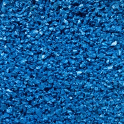 Blue Coloured Rubber Chippings (4)