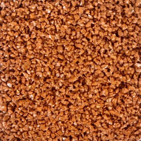 Orange Coloured Rubber Chippings