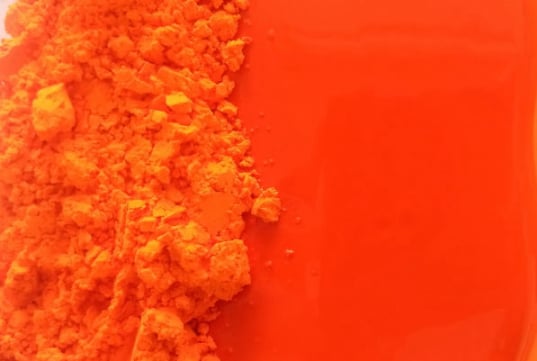 Orange Flourescent Pigments