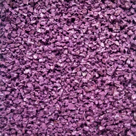 Purple Coloured Rubber Chippings